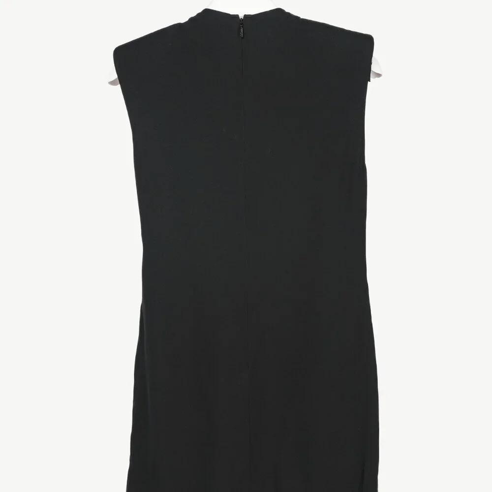 Versace PF20 Black Envers Satin Safety-Pin Short Dress - Picture 3 of 13
